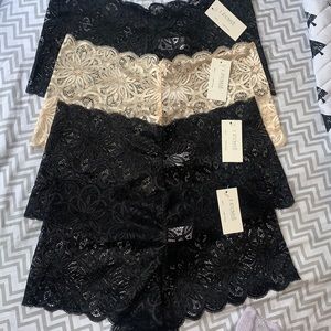 4 panties size Large .